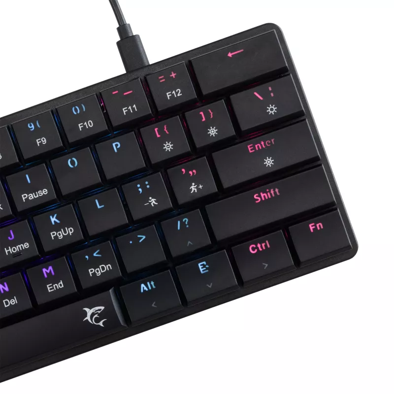 Mehāniskā tastatūra White Shark Nagamaki GK-006131 Black US izkārtojums Brown slēdži
