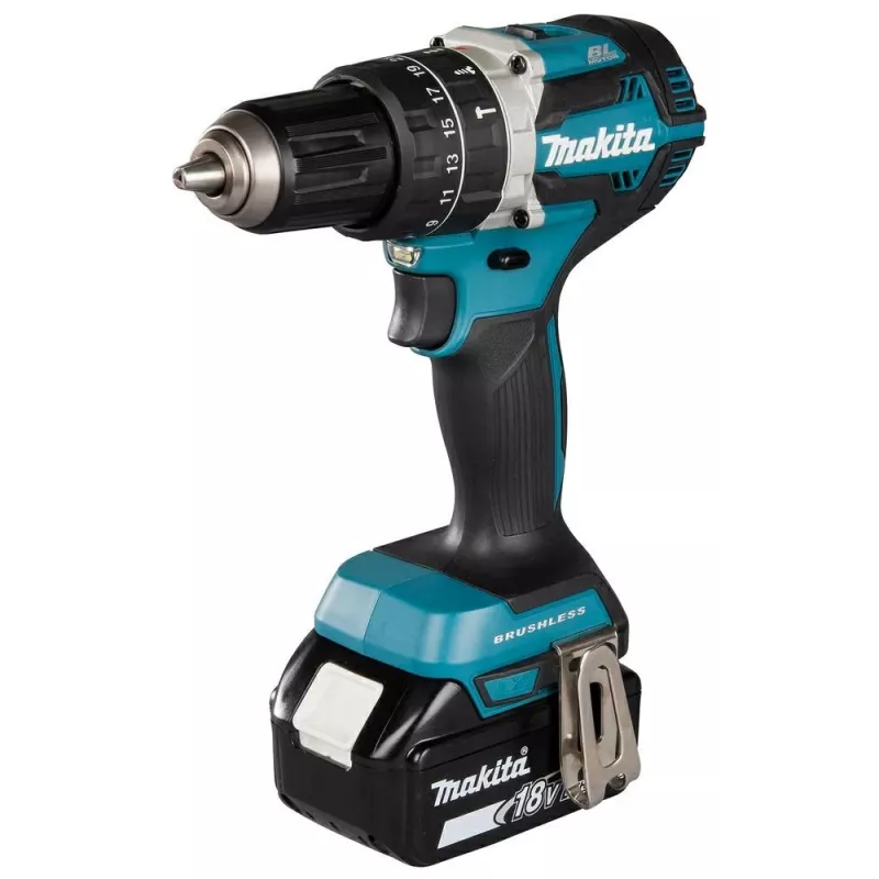Makita DHP484RTJ bezatslēgas urbjmašīna 1.8 kg Melna, Zila