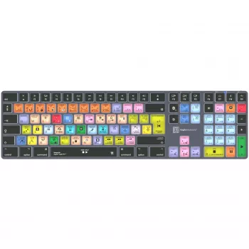 Tastatūra LogicKeyboard Apple Logic Pro X2 Titan DE Mac — LKB-LOGXP2-TM-DE, vācu izkārtojums