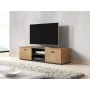 TV statīvs Cama Meble SOHO 140, lefkas ozols/melns, 1400×430×370 mm