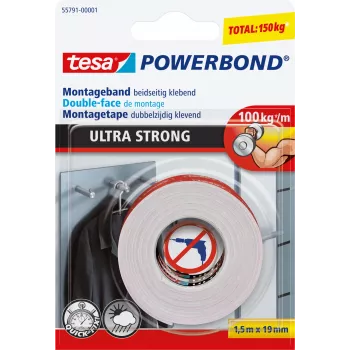 Divpusējā līmlente Tesa Powerbond Ultra Strong 55791-00001-00