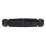 LogiLink IP68 āra korpuss Keystone modulim un savienotājiem, plastmasa, poliamīds, melns, IP68, 140 mm, 36 mm, 36 mm