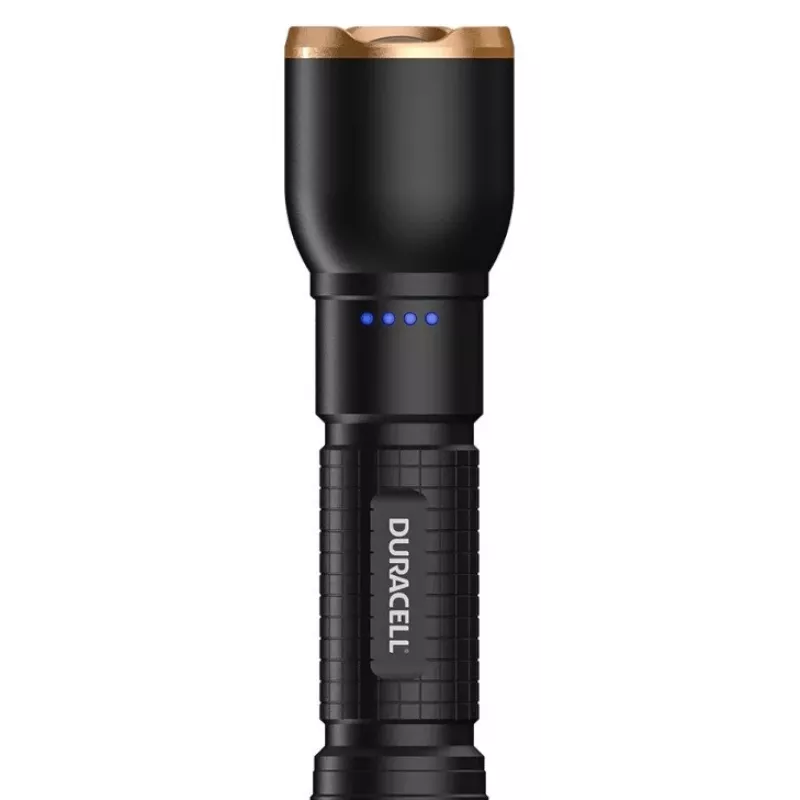 Lukturis Duracell DF2500R — melns, uzlādējams rokas lukturis