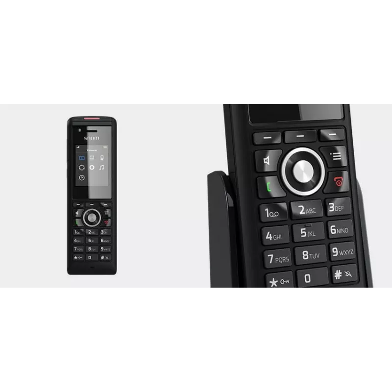 Bezvadu telefons Snom M85 Zvanītāja ID Melns