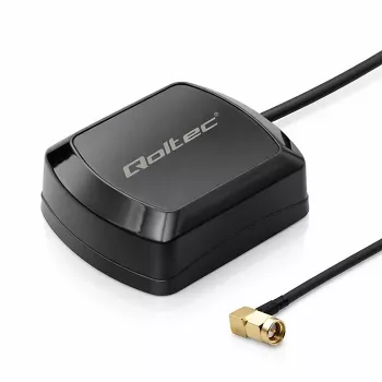 Ārējā GPS/GLONASS antena QOLTEC 28 dBi 50 W ar SMA taisnleņķa savienotāju