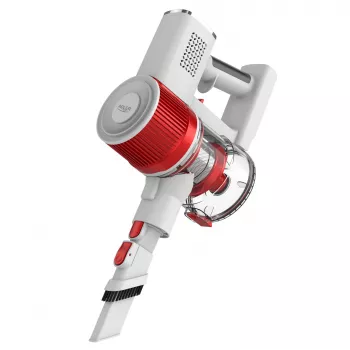 Bezvadu putekļsūcējs Adler AD 7051 — 300 W, 22,2 V, 0,6 L, EPA F8, LED gaisma, balts/sarkans