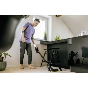 Stick putekļsūcējs Karcher VC 4, 2-in-1, bez maisa, bezvadu 21.6V Li-Ion, 30 min darbība, HEPA, 2 ātrumi, dzeltens/melns