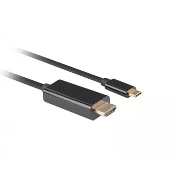 Video kabeļa adapteris Lanberg CA-CMHD-10CU-0018-BK 1,8 m USB Type-C uz HDMI