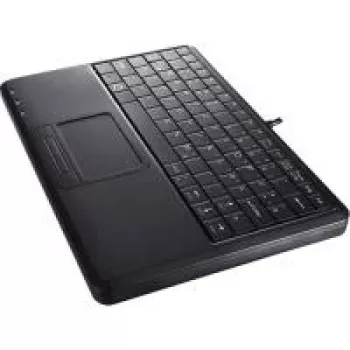 Perixx PERIBOARD-510 H PLUS Black kompakta tastatūra ar skārienpaliktni