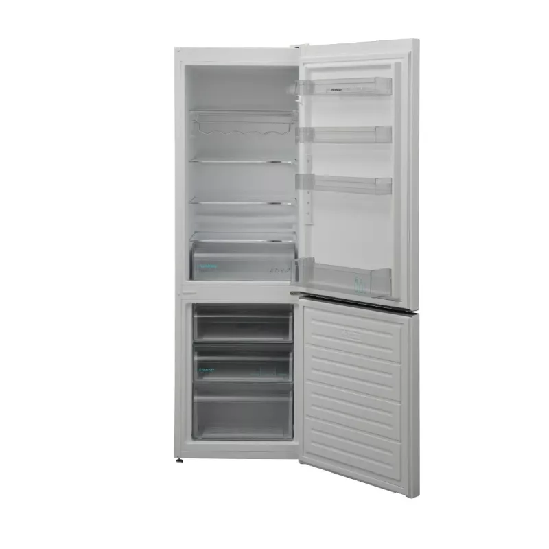 Sharp SJ-FBB04DTXWE ledusskapis-saldfējējs Brīvstāvošs 268 L Balts