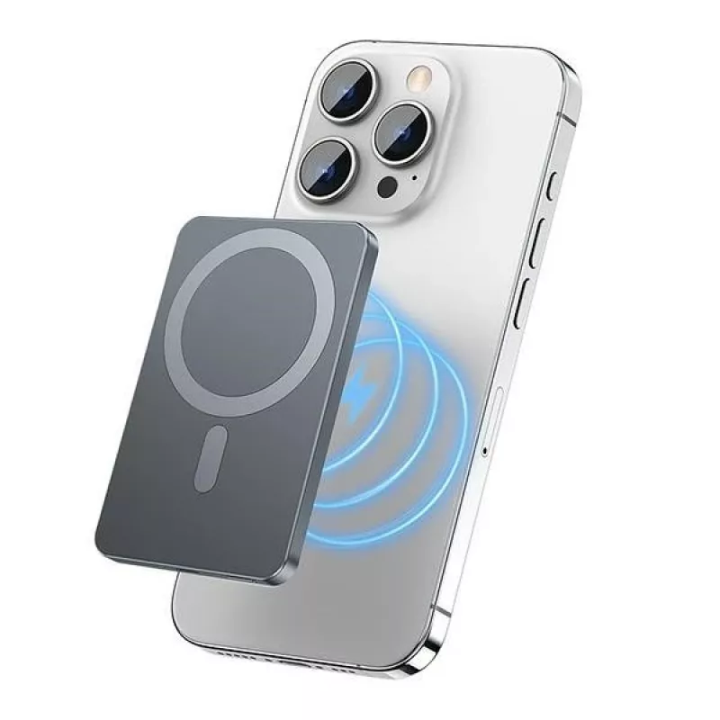 Bezvadu Powerbank AWEI P112K 5000mAh MagSafe Pelēks