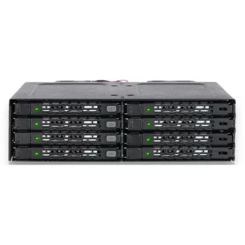 ICY DOCK ToughArmor MB998IP-B - 8 nodalījumu 2,5 inch SAS/SATA SSD un HDD (7mm) aizmugurējā plate