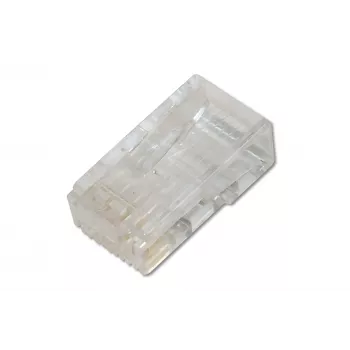 Digitus CAT 6A modulārais spraudnis apaļajam kabelim, ekranēts, 100 gab., RJ-45 vīriešu