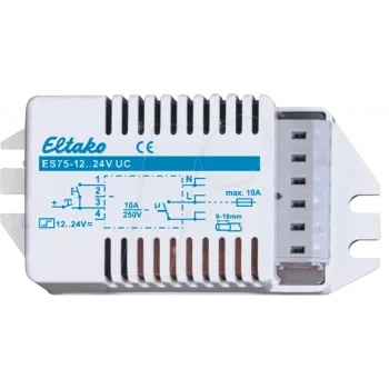 Eltako ES75-12..24V UC impulsrelejs (V)1S apgaismojumam, bezpotenciāla kontakts 10A 60100055