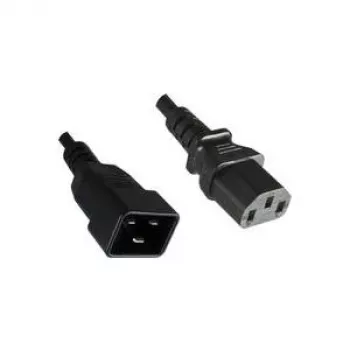 Microconnect PE030620 barošanas kabelis, melns, 2 m, C13 savienotājs, C20 savienotājs