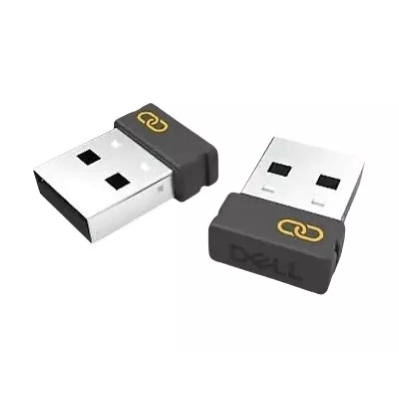 Dell WR3 Secure Link USB uztvērējs bezvadu pelei un tastatūrai, RF 2,4 GHz