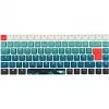 Sharkoon SKILLER SGK50 S3 Design Bundle D1 pelēkzaļš-sarkans — vadu spēļu tastatūra, kompakts izkārtojums
