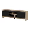 Cama RTV PORTO 2D Skapis 150x38x50 ozols/melns