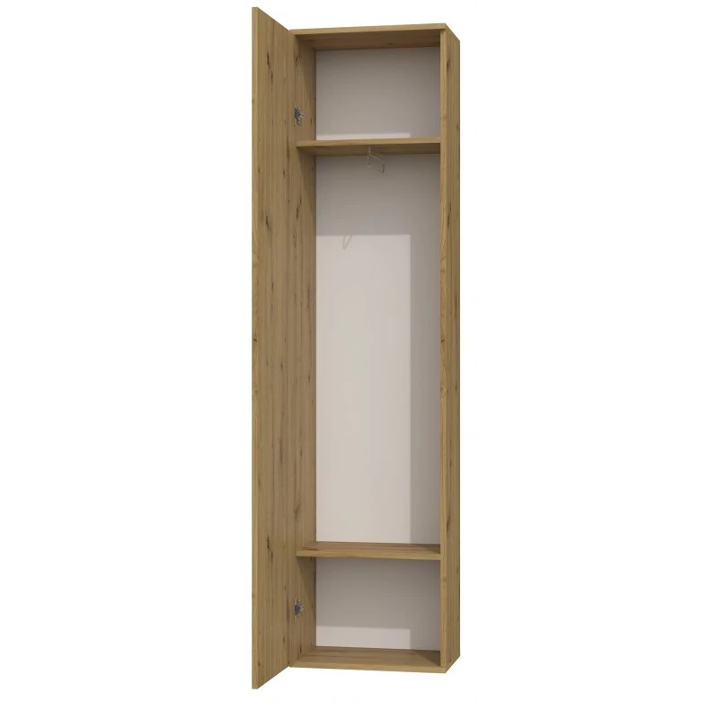 Top e Shop DUO SZAFKA ARTISAN – ozolkoka rāmis, 2 plaukti, 1 durvis, 500×350×1800 mm