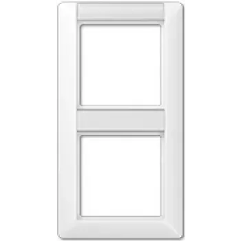 JUNG AS 582 NA WW pārsega plāksne slēgšanas izpildmehānismam, balta, duroplasts, 80,5×151,5 mm