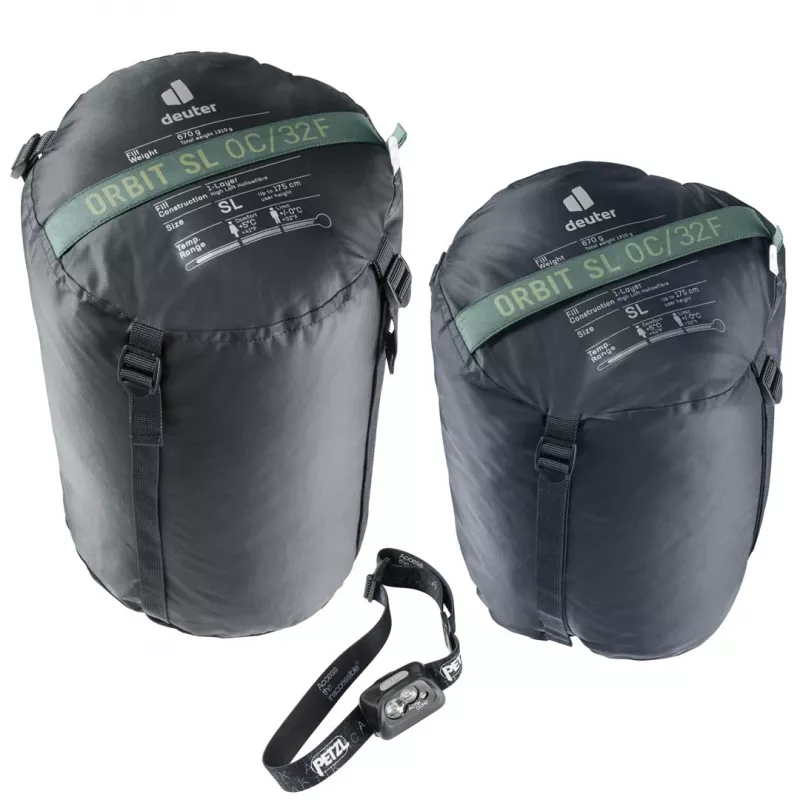 Gulammaiss DEUTER Orbit SL 0°C / 32°F pieaugušo mūmijas, PES ripstop audums, platums 740 mm, dziļums 470 mm