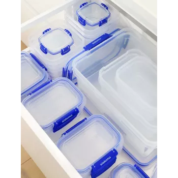 Sistema Plastics 881650, Trauks, kvadrātveida, 1,15 l, Caurspīdīgs, Plastmasa, Jaunzēlande