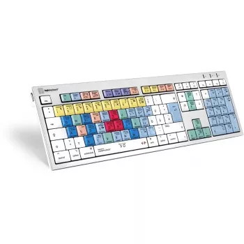Tastatūra LogicKeyboard LKB-CBASE-CWMU-DE Office USB QWERTZ vācu daudzkrāsaina