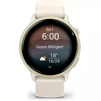 Garmin vívoactive 6 3.05 cm (1.2 inch) AMOLED 42 mm Digitāls Skārienjutīgs Balts Wi-Fi GPS (satelīts)