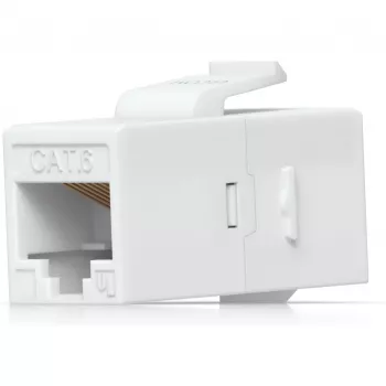 UBIQUITI CAT6 KEYSTONE SAVIENOTĀJS, 12 IEPAKOJUMS. CAURLAIDES CAT6 KEYSTONE SAVIENOTĀJS GATAVU ETHERNET KABEĻU SAVIENOŠANAI