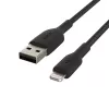Belkin CAA002BT2MBK Lightning kabelis 2 m Melns