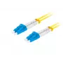 Optiskās šķiedras kabelis LANBERG FO-LULU-SD11-0030-YE, 3 m, G.657.A1, LC–LC, dzeltens