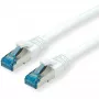VALUE - Patch-Cable - RJ-45 (Tēviņš) uz RJ-45 (Tēviņš) - 2 m - SFTP, PiMF - CAT 6a - Bezhalogēna, Lietā, Snagless, dzīslots - Balts (21.99.1972)