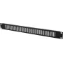 Priekšējais panelis Omnitronic ZL-19 sw 1HE — 1U, melns priekšējais panelis 19 collu statīvam