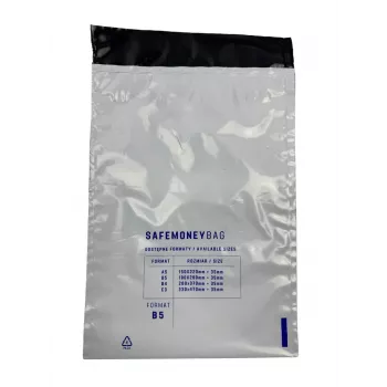 Bestpak SAFEMONEYBAG drošības aploksnes baltas B5 190mmx260mm+35mm 100 gab.