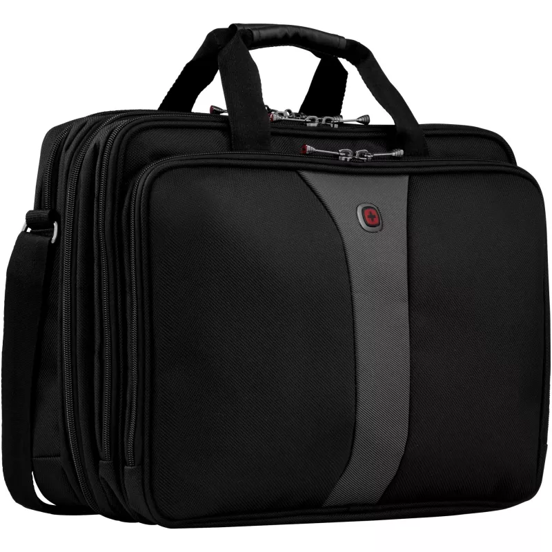 Wenger/SwissGear Legacy 17 portfeļa soma 43.2 cm (17 inch) Melna, Pelēka