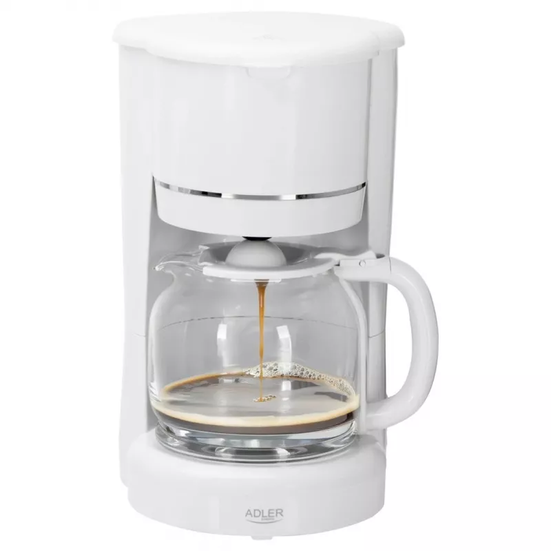 Adler AD 4383w Pilienu kafijas automāts maltai kafijai 1,5 L balts