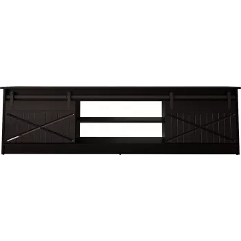 RTV GRANERO 200x56.7x35 melns/melns glancēts Skapis
