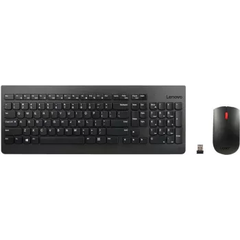 Lenovo 4X30M39472 bezvadu tastatūras un peles komplekts, RF, vācu izkārtojums, melns