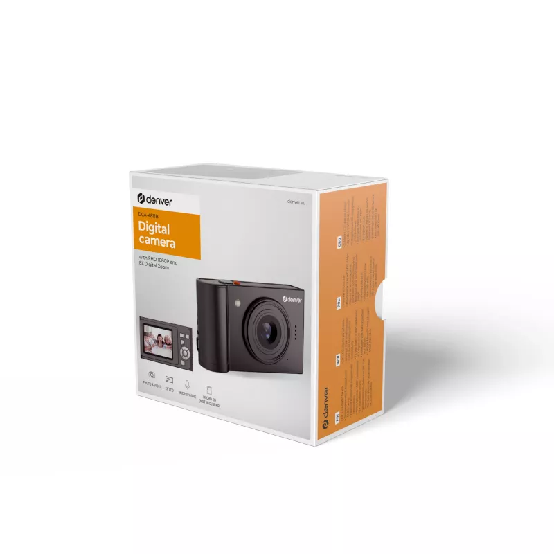 Digitālā kamera Denver DCA-4811B 5 megapikseļu CMOS sensors melna krāsa