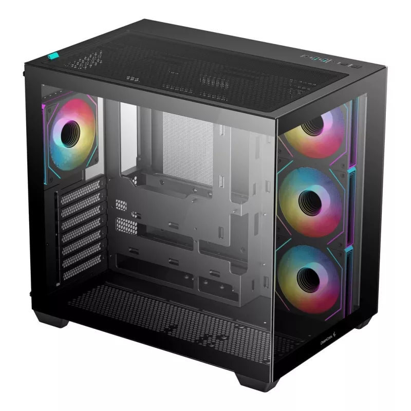 DeepCool CG530 4F Mid Tower korpuss, melns, rūdīts stikls
