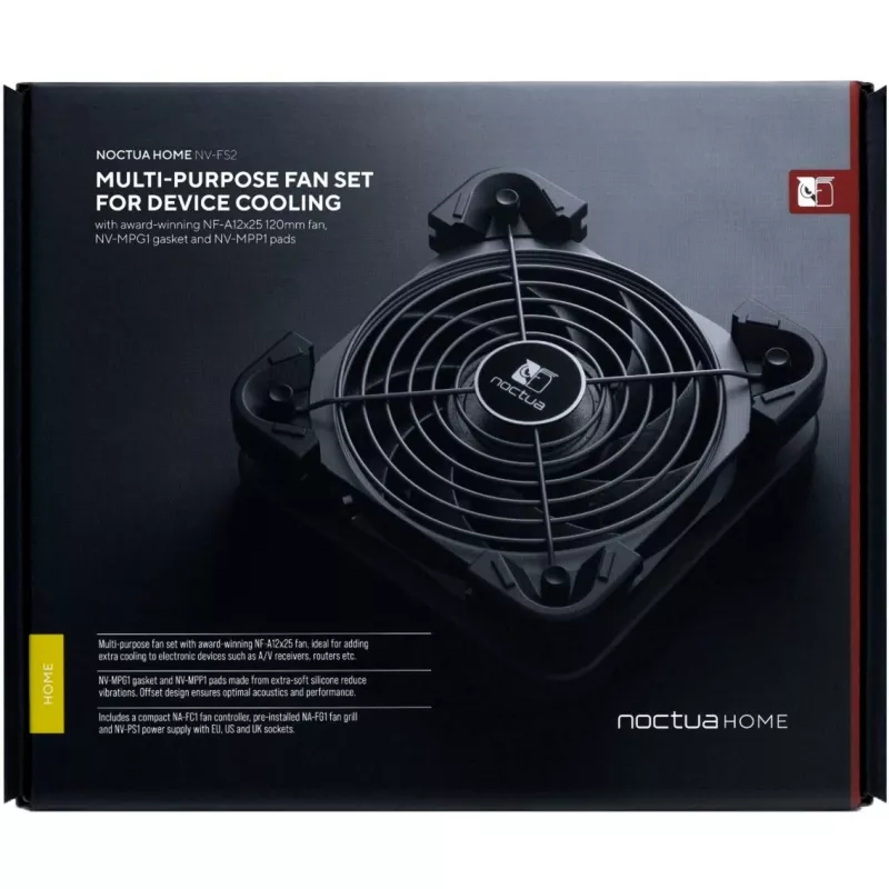 120 mm korpusa ventilators Noctua NV-FS2 Black — kluss dzesēšanas ventilators