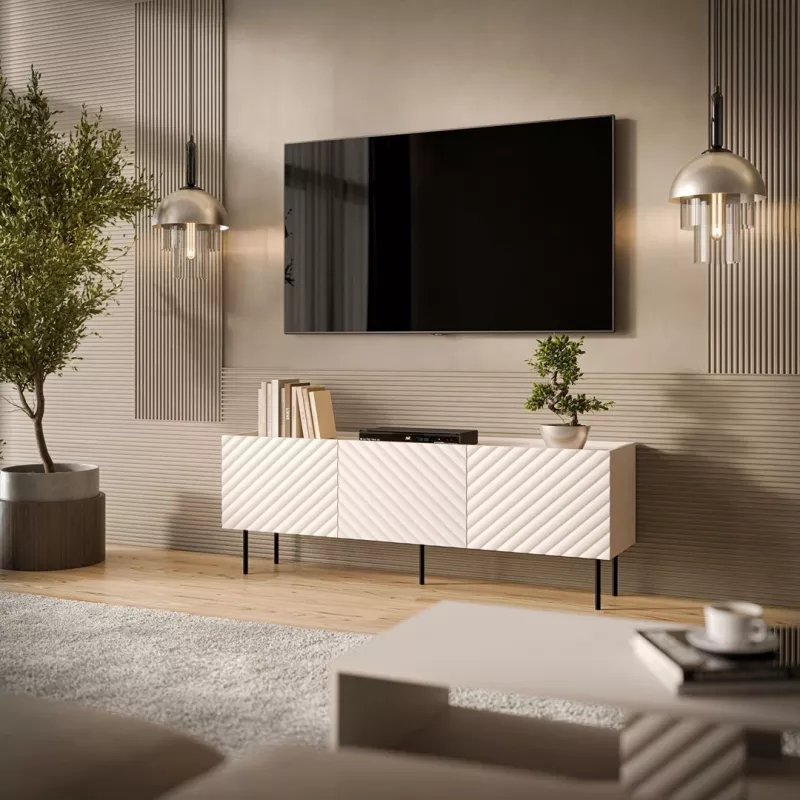 Cama LUCCA 3D TV skapis 165x40x59 kašmira