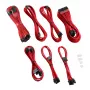 CableMod kabeļu komplekts C-Series PRO ModMesh RM Black Label CM-PCSR-16P3KIT-NKR-R – apvalkotie PSU un GPU kabeļi, ModMesh, sarkans