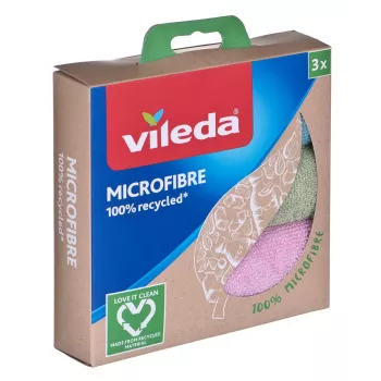 Tīrīšanas lupatiņas Vileda Microfibre 100% Pārstrādāts 3 gab.