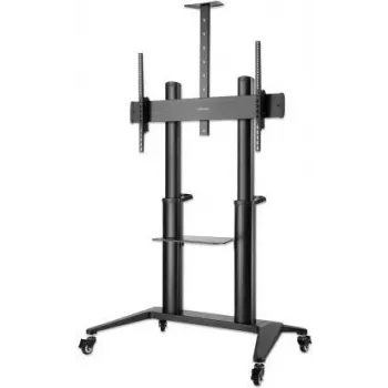 Manhattan mobilais statīvs televizoriem un monitoriem, 70 inch–120 inch, VESA 200x200–1000x600mm, 140kg, augstums 1250–1600mm, LFD
