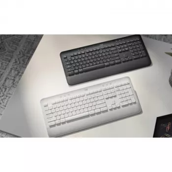 Logitech Signature K650 - Bezvadu tastatūra - Bluetooth 5.1 - QWERTY spāņu - Grafīts (920-010917)