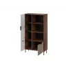 Grāmatplaukts Cama Meble ALMERA Cama 4, valrieksts/krems, 90×42×165 cm