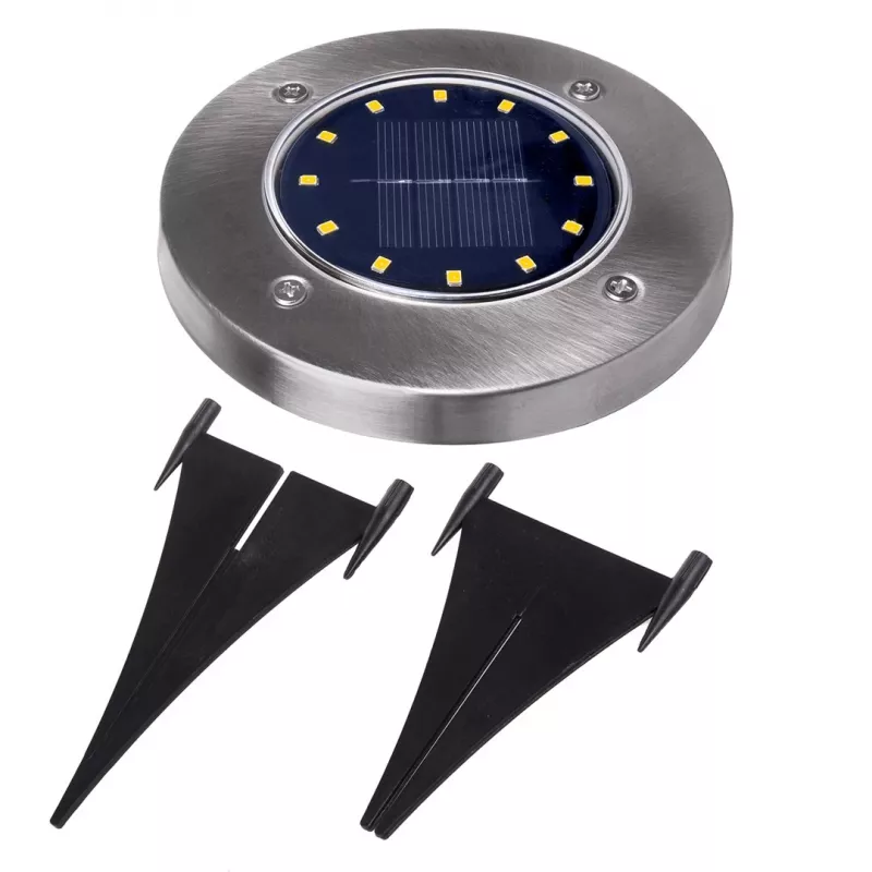 Maclean MCE318 LED saules celiņa lampa ar zemes smaili 12 LED SMD neitrāli balta 4000K 0,7 W IP44