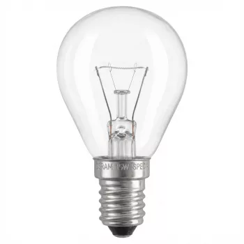 Osram cepeškrāsns lampiņa 15W E14 300°C caurspīdīga