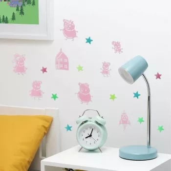 Uzlīme sienai Hasbro Peppa Pig PP13870PP Spīdošas zvaigznes tumsā